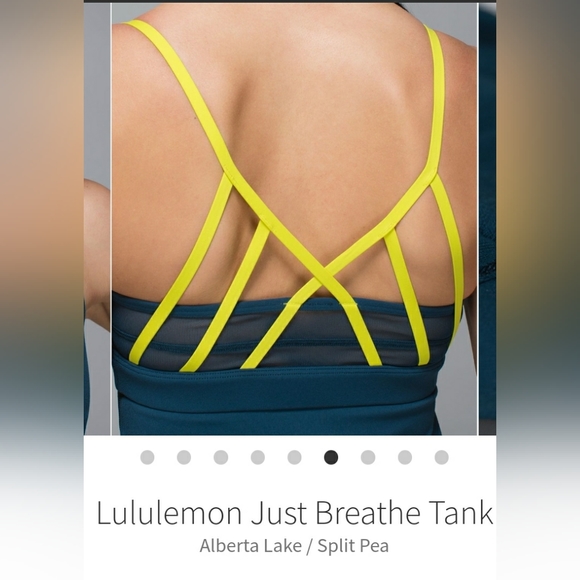 Lululemon Just Breathe Tank Alberta Lake sz-8 - Picture 8 of 11